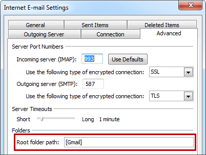outlook for mac server settings for gmail imap
